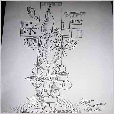 Art created by Shree Rangbal - Paris 2013