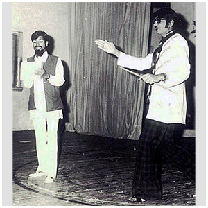 Rangbal performing a drama