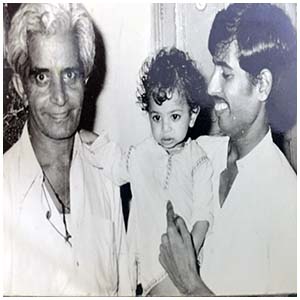 Rangbal with his Pitaji and son Shreerang