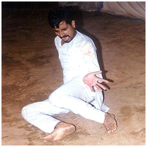 Rangbal performing a drama