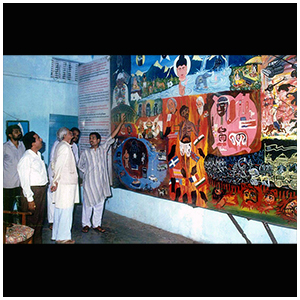 Rangbal at Sharda Mandir School shwoing Yug-Yugantar